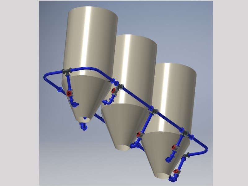 Optimization of the cannon system for installations on battery silos