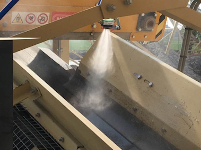 Clouds of dust during material handling, crushing and processing