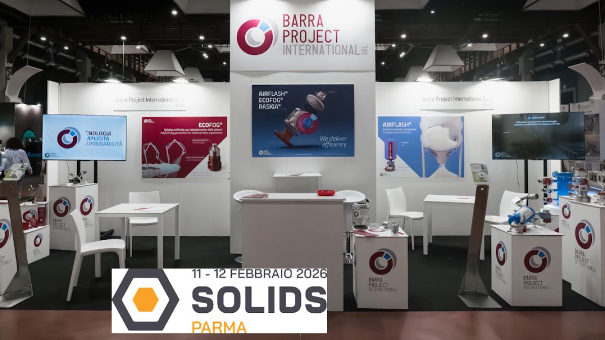SOLIDS2026 - GRANDE INTERESSE RISCONTRATO PER AIRFLASH, ECOFOG, RASKIA