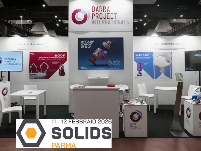 SOLIDS2026 - GRANDE INTERESSE RISCONTRATO PER AIRFLASH, ECOFOG, RASKIA